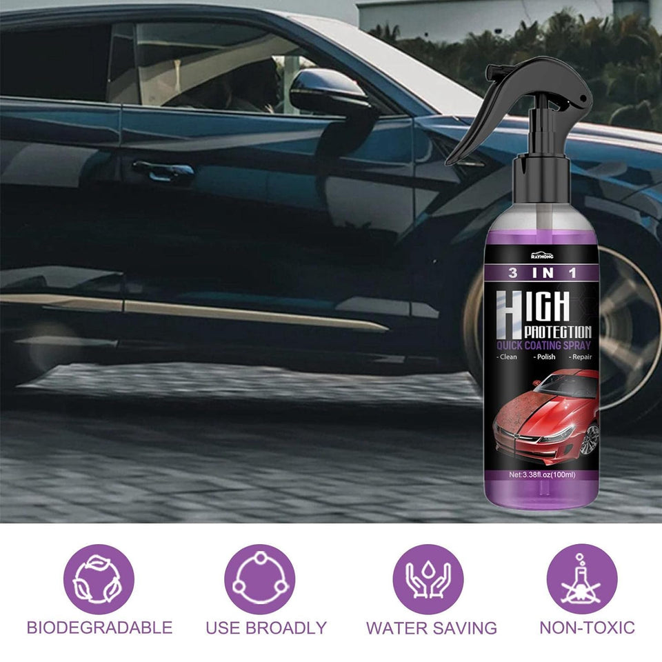 Hydrophobic Polish Nano Coating Agent Car Scratch Spray  Wet Shine