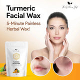 Premium Turmeric Facial Wax - 5 Minute Painless Herbal Wax Powder