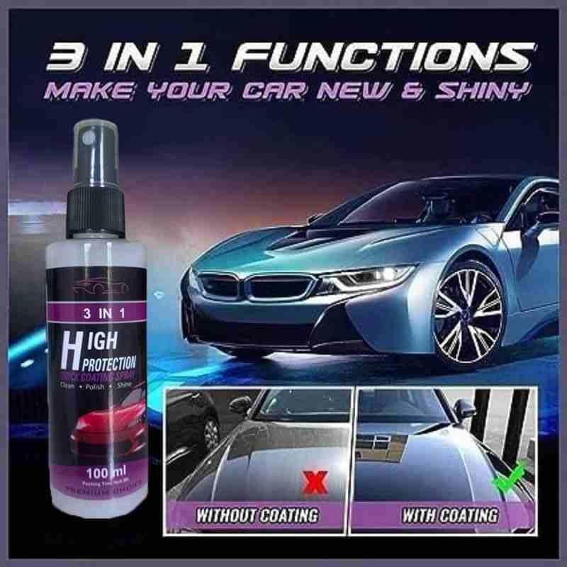 3 in 1 Ultra High Protection Car Ceramic Coating Spray (Buy 1 Get 1 Free)