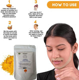 Premium Turmeric Facial Wax - 5 Minute Painless Herbal Wax Powder